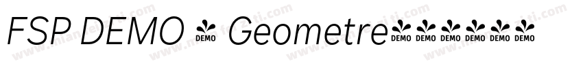 FSP DEMO - Geometre字体转换
